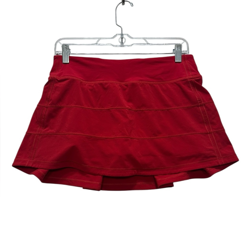 Lululemon Pace Rival Skirt (Tall) *4-way Stretch 15" Dark Red size 6 - Picture 5 of 10